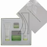 Alfred Sung Paradise Four Piece Gift Set 1.7oz Eau De Parfum Spray + 2.5oz Luxurious Body Lotion + 2.5oz Luxurious Shower Gel + .17oz Parfum