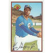 1989 Bowman # 220 Ken Griffey Jr Seattle Mariners Baseball Rookie Card
