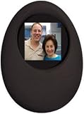 BLACK Digital Photo Frame Rocking Egg with Built-in Rechargeable Battery....USB....Plug & Play (No Installation Software Required)....Displays Over 100 Photos....Novelty Gift Packaging