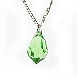Review Gems'n'Sparkles  / Swarovski Crystal Teardrop Pendant on Sterling Silver chain - Peridot