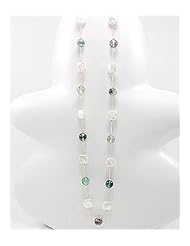 Japanese silk cord Fresh Water Pearls Necklace In Zinc