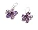 Oi! - Ladies Amethyst Flower Earrings - E0606