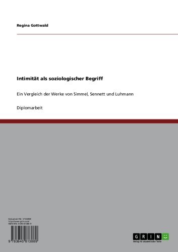 Intimität als soziologischer Begriff (German Edition)