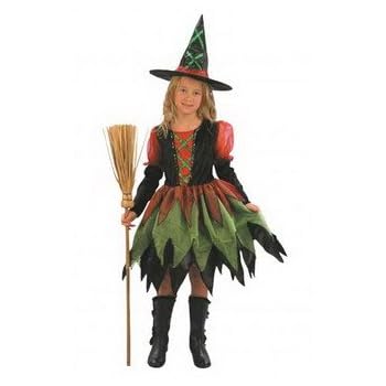 Déguisement Enfant Fille Halloween - Costume Sorcière Fée 7/10 ans