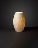Tall Egg Oval Pattern Porcelain Accent Lamp