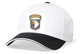 Embroidered White Cap - 101st. airborne division