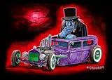 Artist Ben Von Strawn Drag After Midnight Hotrod Monster Fridge Magnet