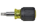 Klein 32561 Std. Stubby Screwdriver/Nut Driver with Cushion Grip. 6 in 1 Tool.