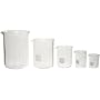 213A2 Karter Scientific Low Form Glass Beaker 5 Piece Set 50, 100, 250, 500, & 1000ml