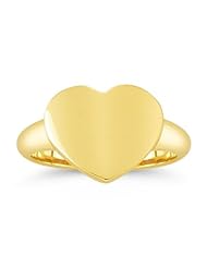 Gold Heart Ring in 14K Yellow Gold