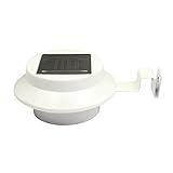 Topjoy LED ガーデンライト ソーラー充電 防犯ライト 省エネ 屋外用 軒先/壁掛け/庭先/玄関口など対応 (ホワイト)