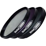 New - Vivitar FK3-55 Filter Kit - Ultraviolet, Polarizer, Color Correction Filter - VIV-FK3-55
