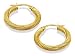 9ct Gold Decorated Hoop Earrings