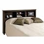 Prepac Manhattan Double/Queen Storage Headboard, Espresso