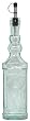 Spanish Recycled Glass Oil Bottle 8.75"H Set of Two