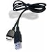 USB Datenkabel Daten Kabel f�r Samsung B2100, B2700, B320, B3410, B520, B5722, C3010, C3050, C3060, C5212, C6620, D780, D880, D980, E1070, E1310, E1360 - inkl. Original arcotec Handyb�ndchen