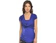The Olian Rayon Knit Drape Neck Top