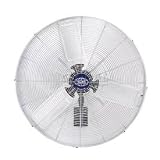 Deluxe Oscillating Wall Mount Fan 30 Inch Diameter 1/2 Hp