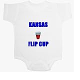 Kansas Flip Cup Baby Ultrasoft Onesie