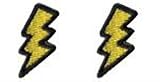 《ミニサンダー/稲妻》ダブルアイロンワッペン2個セット（PATCH）☆<strong>アメカジ</strong>通販/アメリカン雑貨