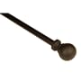 Classic Ball Curtain Rod in Black Size: 48" - 86"
