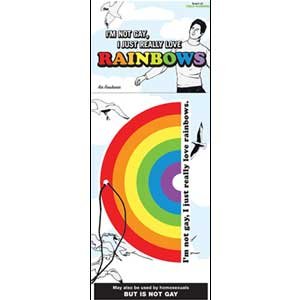 I'm Not Gay, I Just Really Love Rainbows Air Freshener