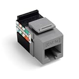 Leviton GigaMax 5e QuickPort Channel-Rated - Connector - gray