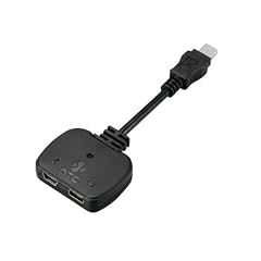 Original HTC Y-Kabel für Qtek, HTC, T-Mobile, O2 XDA, Vodafone VPA, i-mate, Dopod, Orange Smartphones/ PDAs mit HTC Mini-USB Stecker - Verteiler Adapter Audio Kopfhörer Headset Converter Y Kabel zB für TyTn, TyTn II, Kaiser, P3300, Vario III, orbit, circuit 2, MDA Touch, Touc Plus, VPA Compact V, Ameo, Terra, Trion, Stellar, Apex uvm..