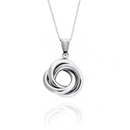 Karat Platinum Love Knot Pendant, 18