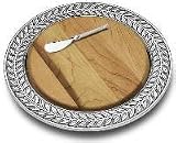 Wilton Armetale 377534 Laurelberry Serving Tray with Cheeseboard 12-in.