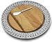 Wilton Armetale 377534 Laurelberry Serving Tray with Cheeseboard 12-in.