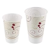 SOLO R7N-J8000 Symphony Design Wax Coated Treated Paper Cold Cup, 7 oz Size (20 Packs of 100)