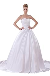 Strapless Satin Wedding Dress 