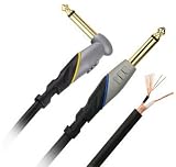 Monster Performer 500 Instrument Cable - Right Angle to Straight 1/4 Inch Plugs, 12 Feet