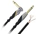 Monster Performer 500 Instrument Cable - Right Angle to Straight 1/4 Inch Plugs, 12 Feet
