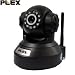 The network camera Black PX-IPCAM264-BK corresponding to wireless LAN / night vision PLEX manufactured by iPhone / iPad / Android / SymbianPhone /