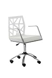 ITALMODERN Sophia Office Chair; White/Chrome/White