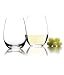 Kitchen & Housewares : Stemless White Wine Glasses - Set of 4 By Forum