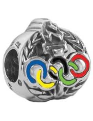 Genuine Zable (TM) Product. 925 Sterling Silver Olympics Bead Charm. 100% Satisfaction Guaranteed.