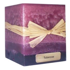 3x3 Square Tuberose Candles By Stone
