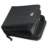 Cd/Dvd Wallet With Prosleeve Pockets, 32-Disc Capacity, Black Nylon