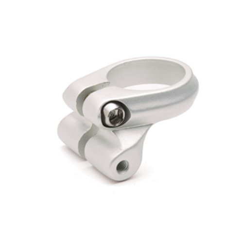 Electra Seatpost Clamp with Rack Mount for Steel Frame (Silver, 28.6mm)