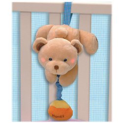 Russ Berrie Widdle Ones Musical, Light Up Pulldown Cubbles Bear by Russ