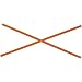 Kimberly Clark Jackson Safety 17267 Standard Fiberglass Rib for 48" Roll-Up Sign, 65" Length, Orange