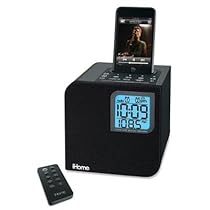 iHome IH12BR Cube Clock Radio for iPod (Black)