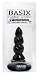 Basix Rubber Works 7 inch Black Twister Vibrating Anal Sex Toy