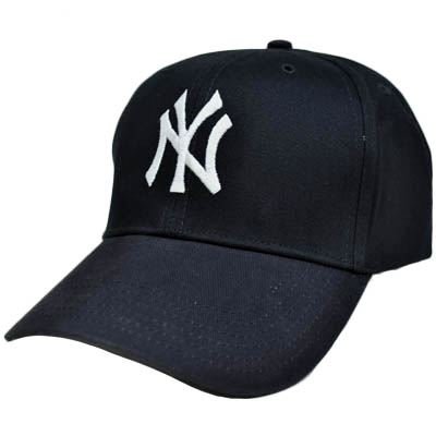 MLB New York NY Yankees Yanks Constructed Dark Navy Blue Cotton Velcro Hat Cap