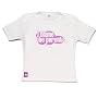 DribbleFactory : I Blame the Parents Pink and White T-shirt (6 months)