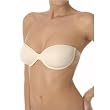 Extreme silicone strapless bra 36AA (label A)/Nude
