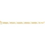 313t3CFcnSL. SL160  14 karat gold Figaro Chain Bracelet 8